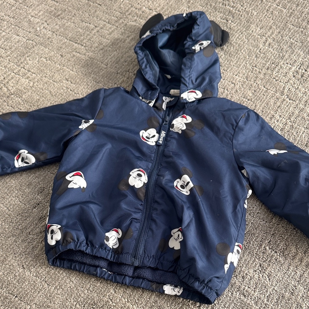 H&M Navy Blue Mickey Mouse Jacket